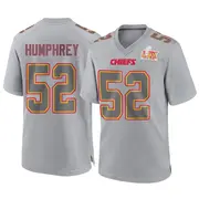Men's Gray Game Creed Humphrey Kansas City Atmosphere Fashion Super Bowl LIX Jersey
