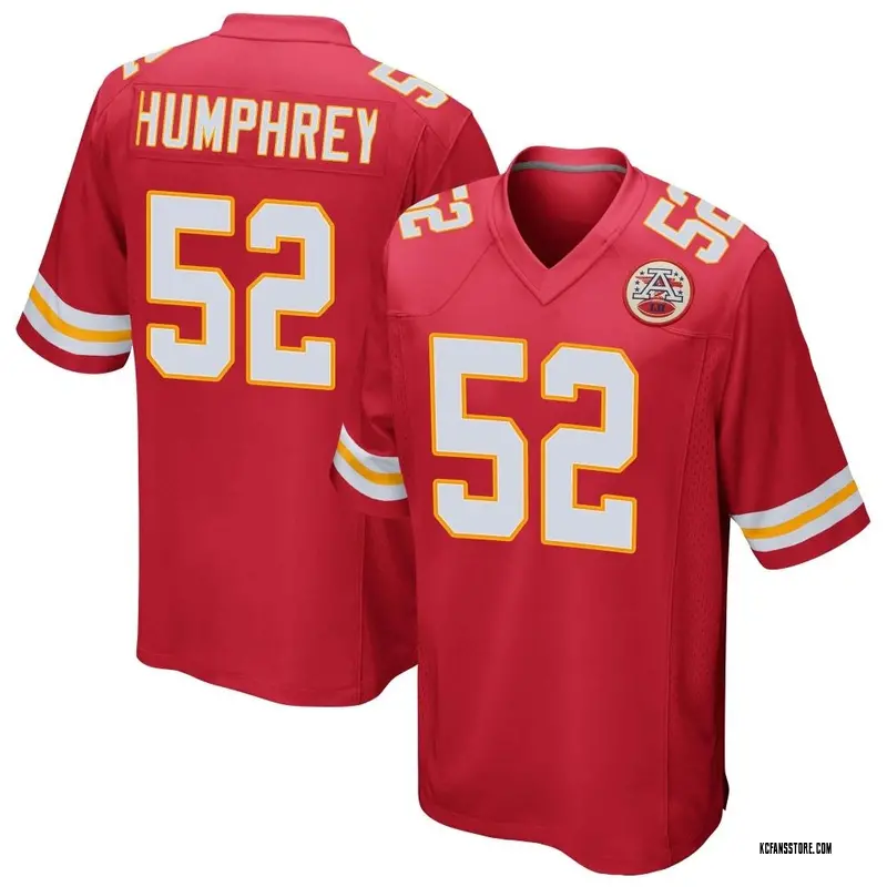 Men's Red Game Creed Humphrey Kansas City Team Color Jersey