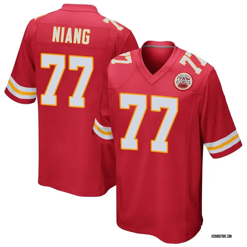 Men's Red Game Lucas Niang Kansas City Team Color Jersey