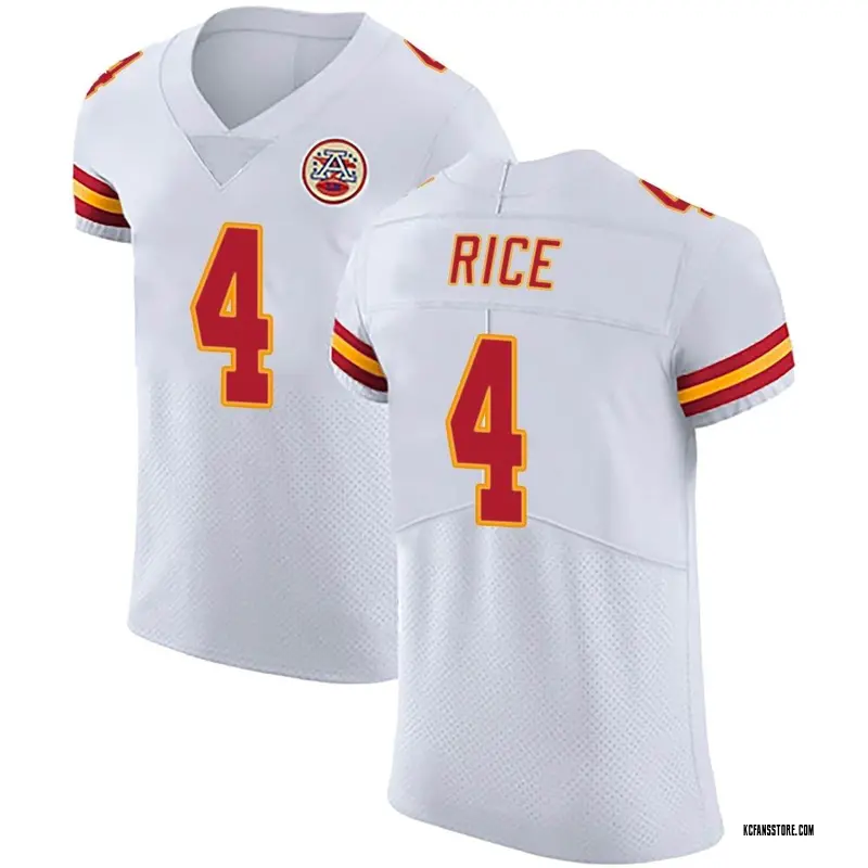 Men's White Elite Rashee Rice Kansas City Vapor Untouchable Jersey