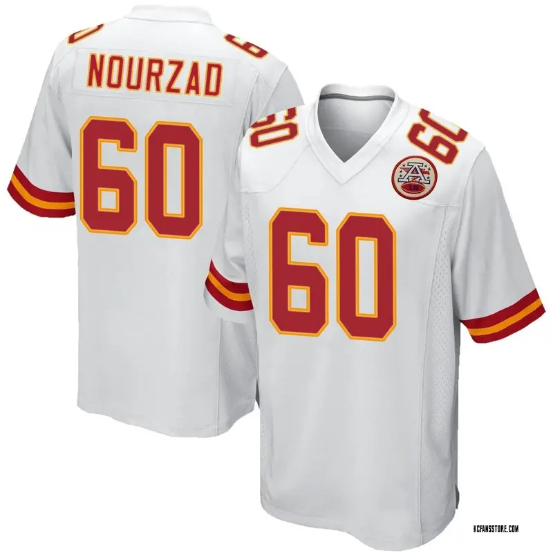 Men's White Game Hunter Nourzad Kansas City Jersey