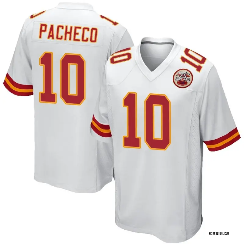 Men's White Game Isiah Pacheco Kansas City Jersey