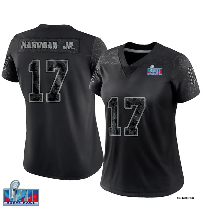 Women's Black Limited Mecole Hardman Kansas City Reflective Super Bowl