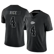 Youth Black Limited Rashee Rice Kansas City Reflective Jersey