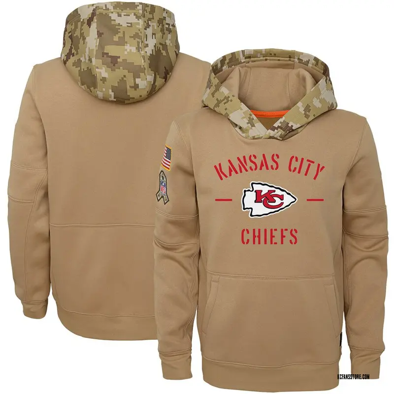 Details about    Men's Kansas City Chiefs Sweatshirt Salute to Service Sideline Therma Hoodie 