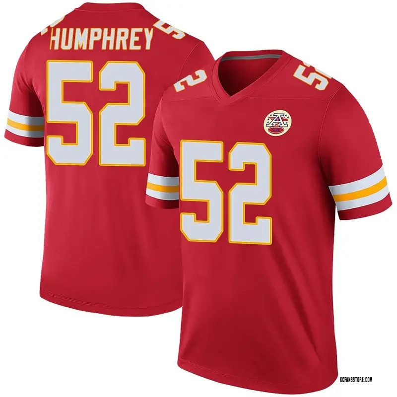 Youth Red Legend Creed Humphrey Kansas City Color Rush Jersey