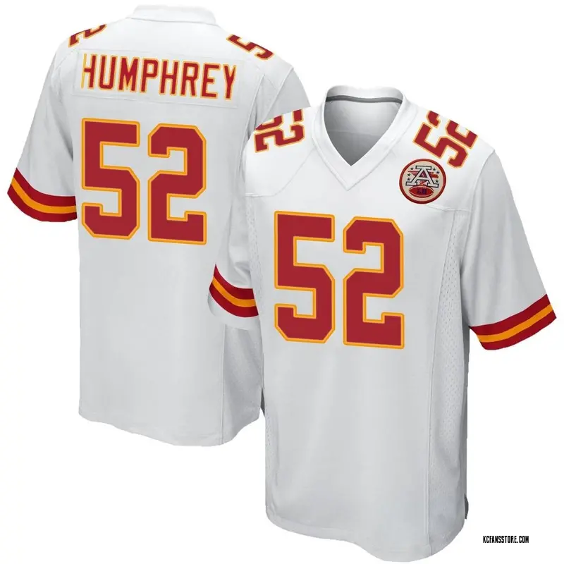 Youth White Game Creed Humphrey Kansas City Jersey